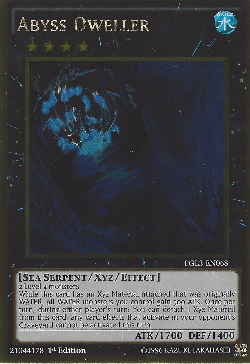 Abyss Dweller [PGL3-EN068] Gold Rare - Evolution TCG