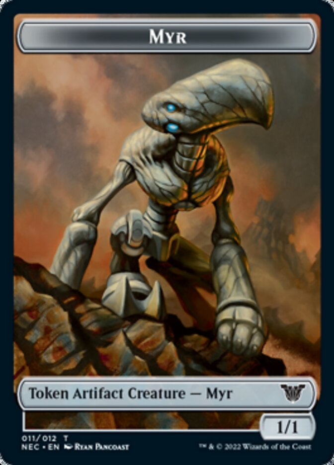 Myr // Pilot Double-Sided Token [Kamigawa: Neon Dynasty Commander Tokens] - Evolution TCG