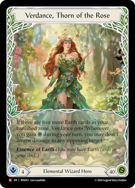 Verdance, Thorn of the Rose [ROS013] (Rosetta) - Evolution TCG