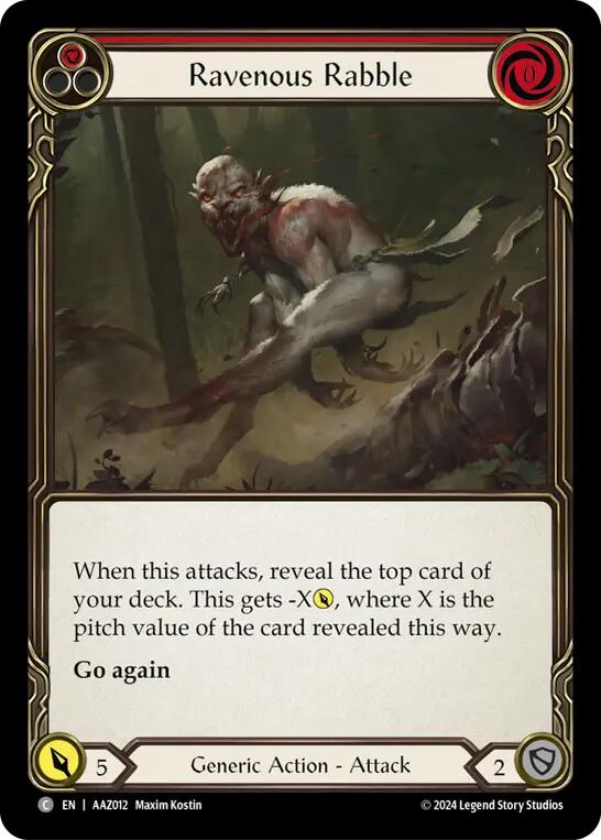 Ravenous Rabble (Red) [AAZ012] (Armory Deck: Azalea) - Evolution TCG