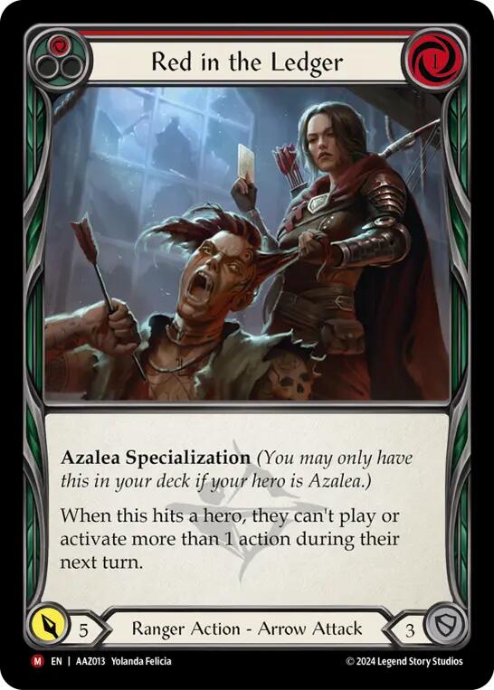 Red in the Ledger [AAZ013] (Armory Deck: Azalea) - Evolution TCG