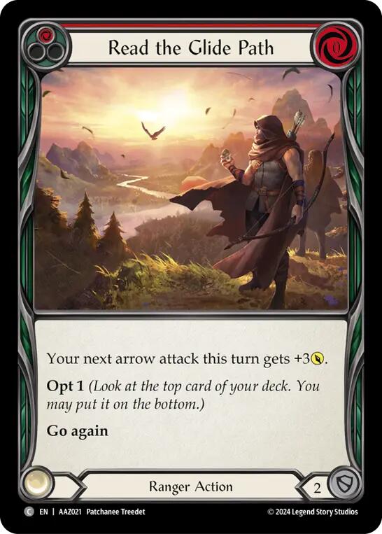 Read the Glide Path (Red) [AAZ021] (Armory Deck: Azalea) - Evolution TCG