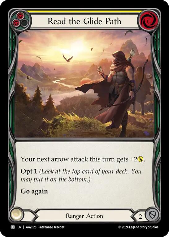 Read the Glide Path (Yellow) [AAZ025] (Armory Deck: Azalea) - Evolution TCG