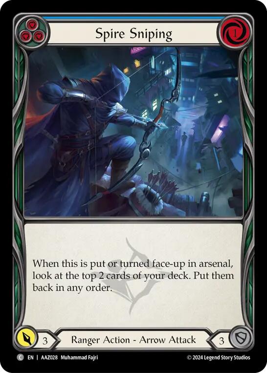 Spire Sniping (Blue) [AAZ028] (Armory Deck: Azalea) - Evolution TCG