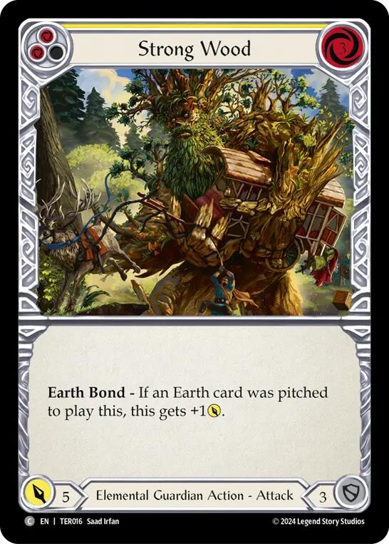 Strong Wood (Yellow) [TER016] (1st Strike) - Evolution TCG