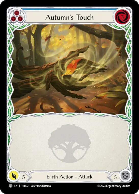 Autumn's Touch (Blue) [TER021] (1st Strike) - Evolution TCG