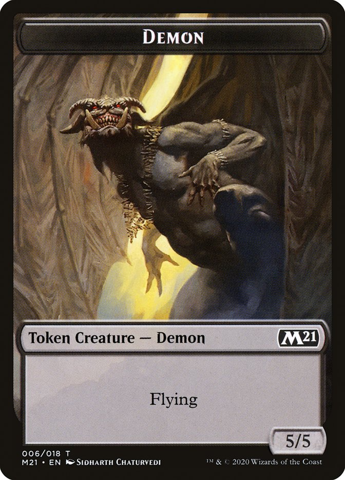 Angel // Demon Double-Sided Token [Core Set 2021 Tokens] - Evolution TCG