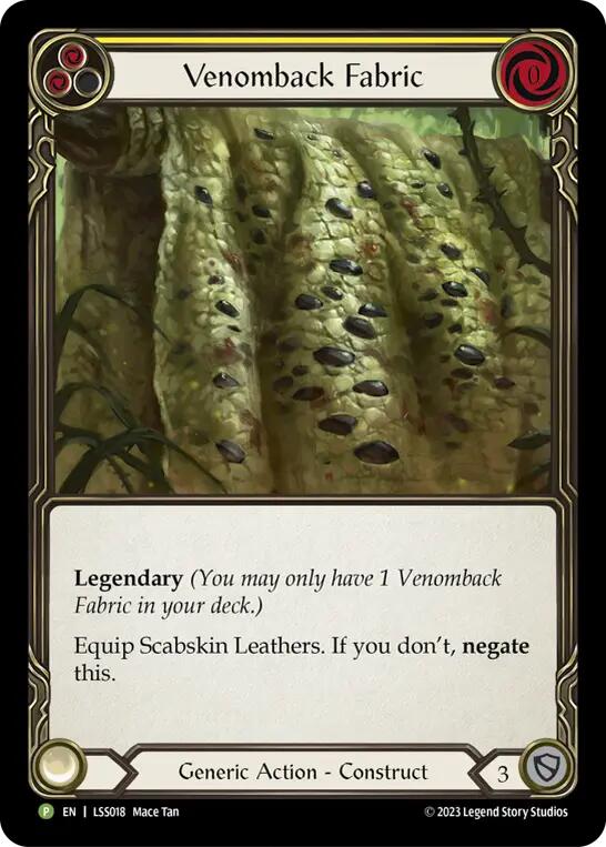 Venomback Fabric [LSS018] (Promo)  Cold Foil - Evolution TCG