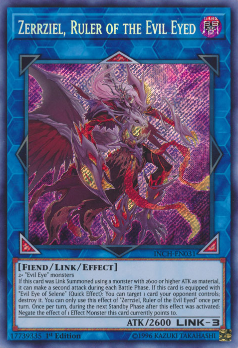 Zerrziel, Ruler of the Evil Eyed [INCH-EN031] Secret Rare - Evolution TCG