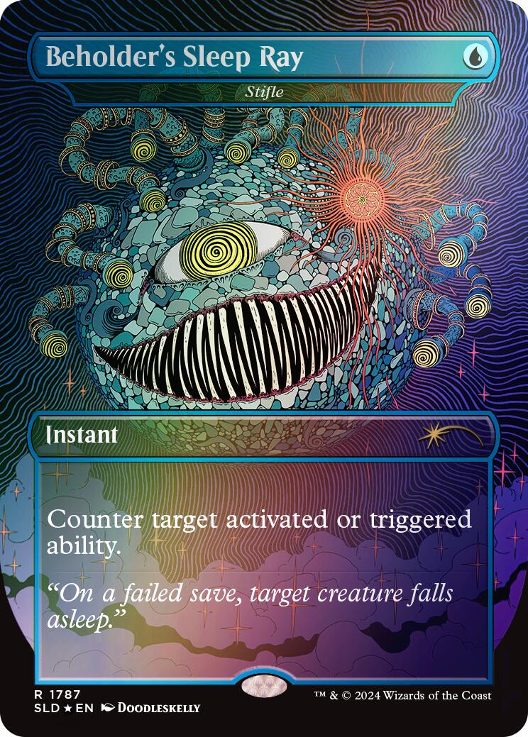 Beholder's Sleep Ray - Stifle (Rainbow Foil) [Secret Lair Drop Series] - Evolution TCG