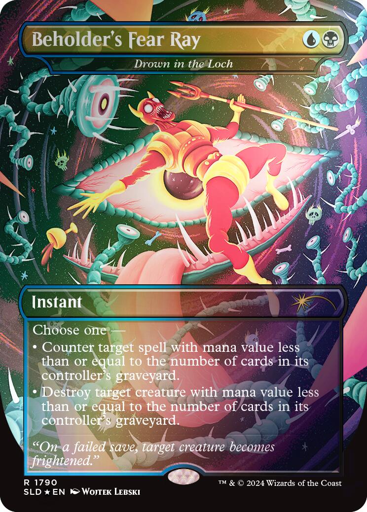 Beholder's Fear Ray - Drown in the Loch (Rainbow Foil) [Secret Lair Drop Series] - Evolution TCG