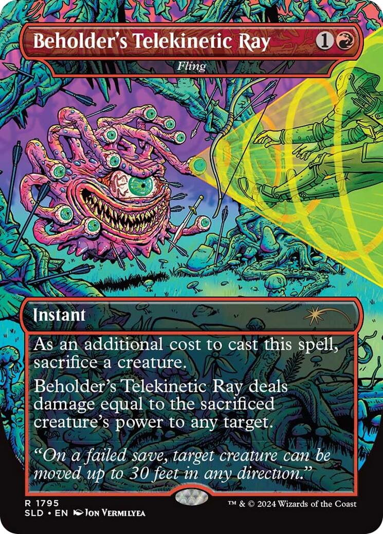 Beholder's Telekinetic Ray - Fling [Secret Lair Drop Series] - Evolution TCG