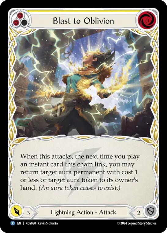 Blast to Oblivion (Yellow) [ROS080] (Rosetta) - Evolution TCG