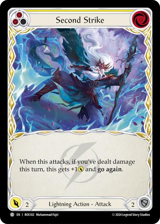 Second Strike (Yellow) [ROS102] (Rosetta) - Evolution TCG