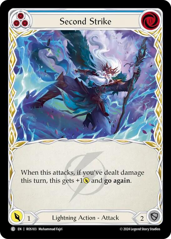 Second Strike (Blue) [ROS103] (Rosetta) - Evolution TCG