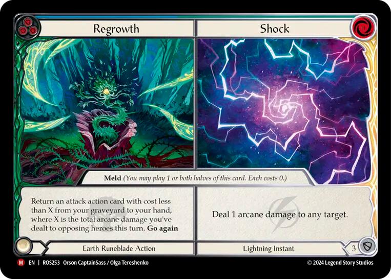 Regrowth // Shock [ROS253] (Rosetta)  Rainbow Foil - Evolution TCG