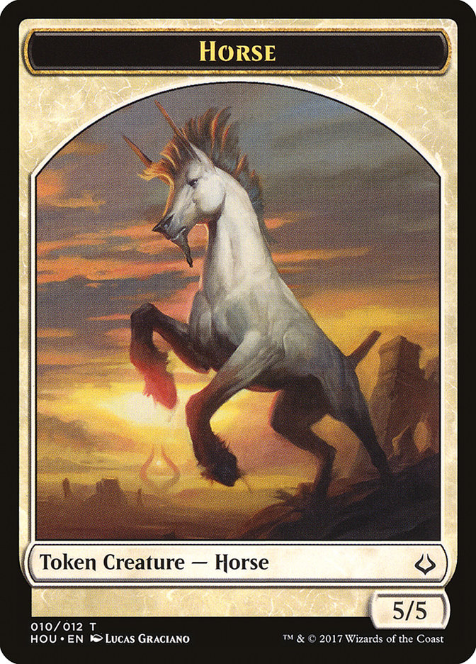 Adorned Pouncer // Horse Double-Sided Token [Hour of Devastation Tokens] - Evolution TCG