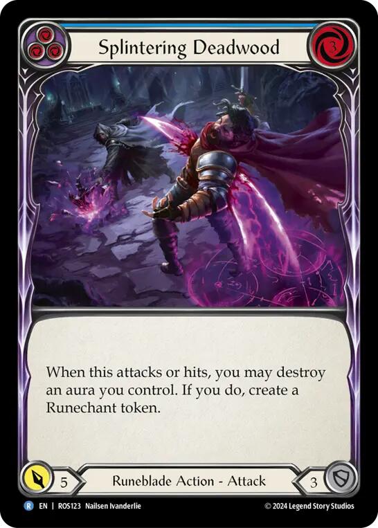 Splintering Deadwood (Blue) [ROS123] (Rosetta) - Evolution TCG