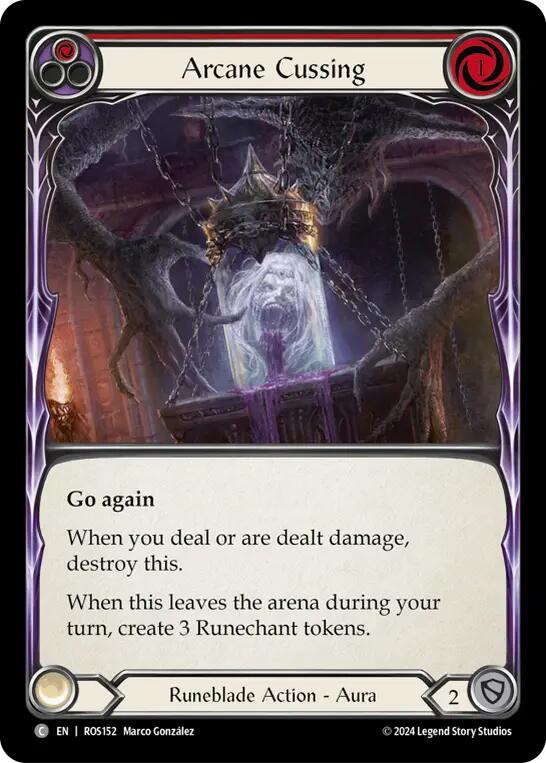 Arcane Cussing (Red) [ROS152] (Rosetta) - Evolution TCG