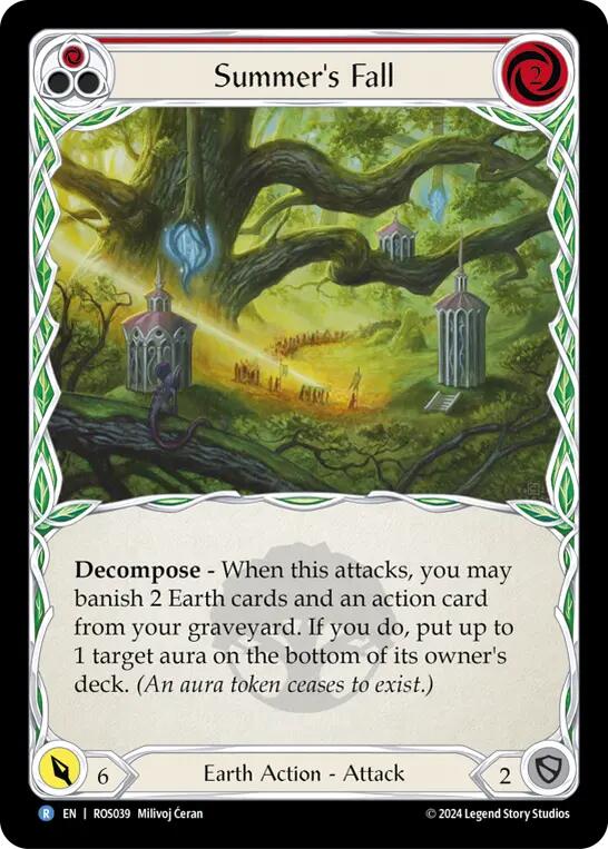 Summer's Fall (Red) [ROS039] (Rosetta) - Evolution TCG