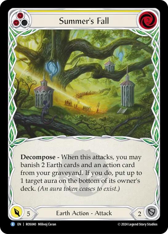 Summer's Fall (Yellow) [ROS040] (Rosetta) - Evolution TCG