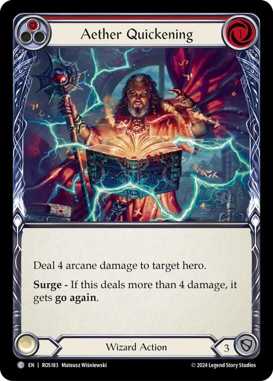 Aether Quickening (Red) [ROS183] (Rosetta) - Evolution TCG