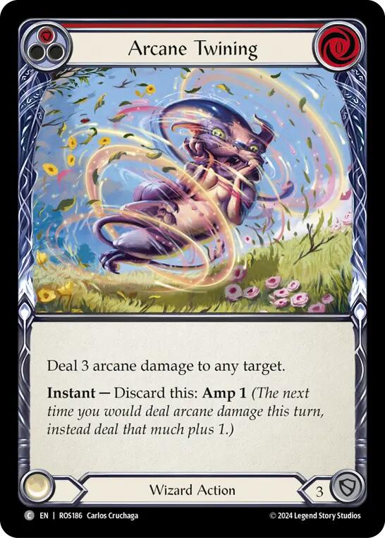Arcane Twining (Red) [ROS186] (Rosetta) - Evolution TCG