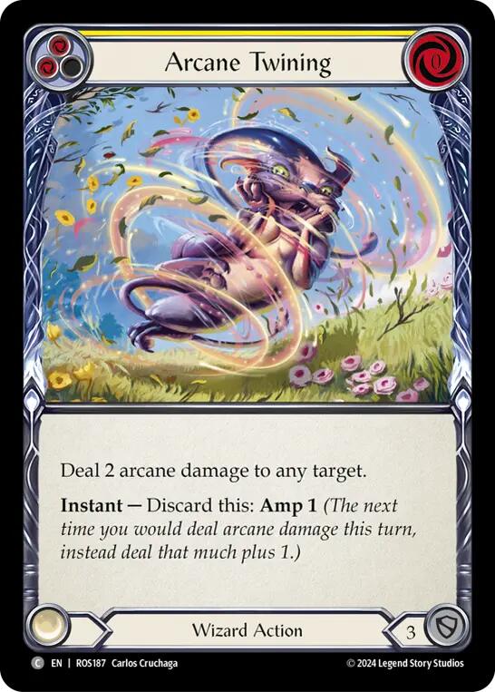 Arcane Twining (Yellow) [ROS187] (Rosetta) - Evolution TCG