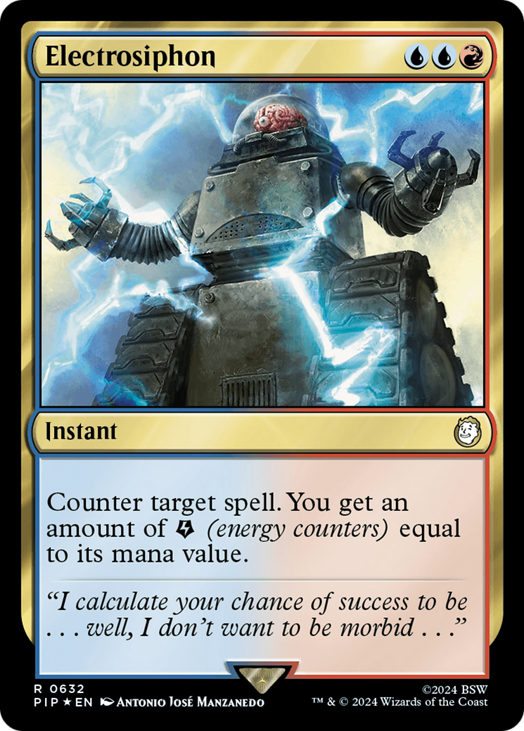 Electrosiphon (Surge Foil) [Fallout] - Evolution TCG