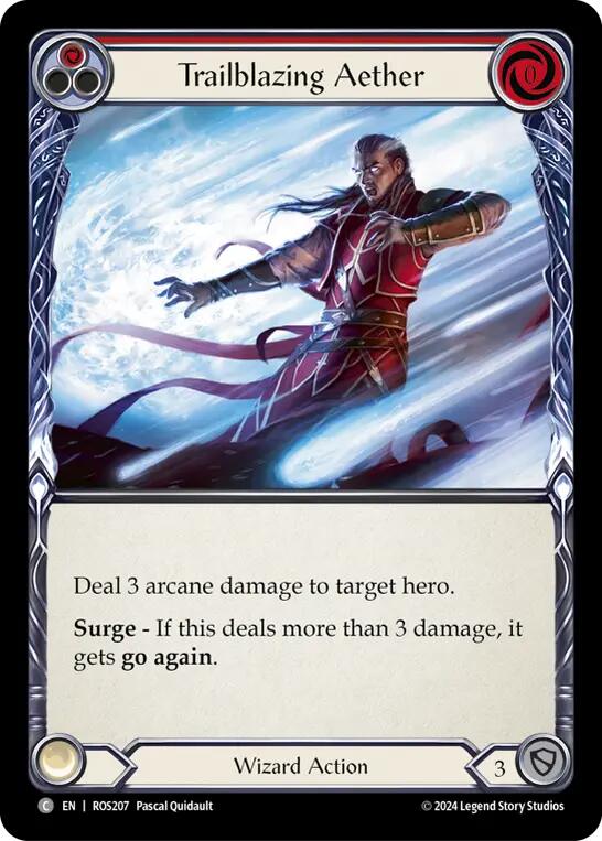 Trailblazing Aether (Red) [ROS207] (Rosetta) - Evolution TCG