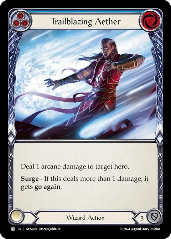 Trailblazing Aether (Blue) [ROS209] (Rosetta) - Evolution TCG