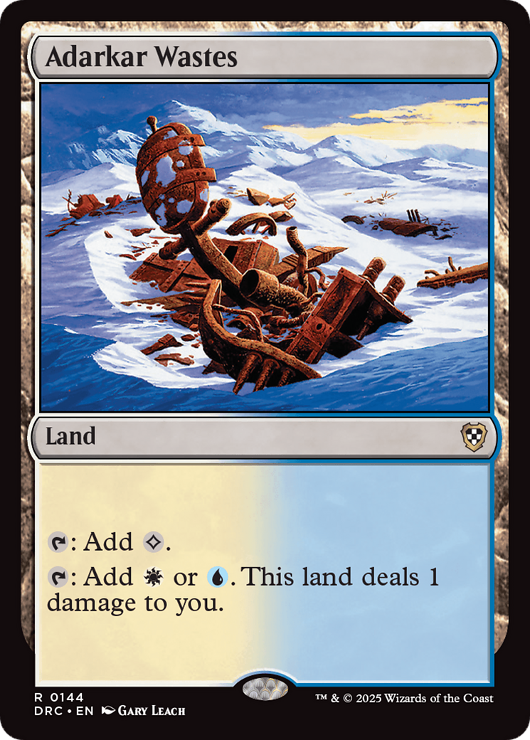 Adarkar Wastes [Aetherdrift Commander] - Evolution TCG
