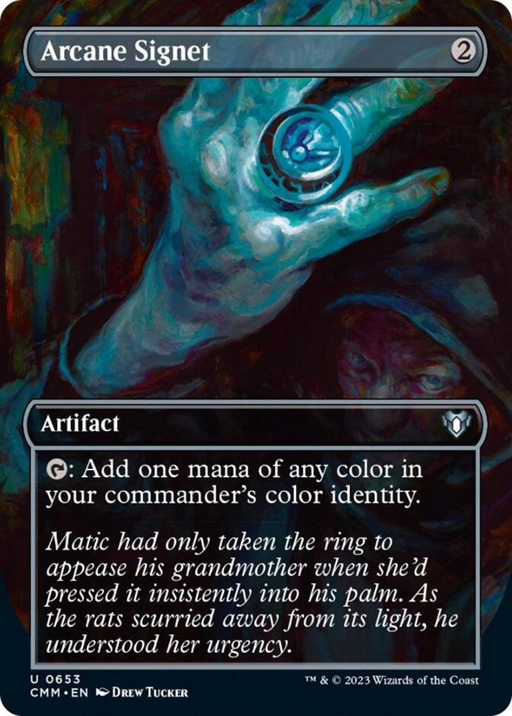 Arcane Signet (Borderless Alternate Art) [Commander Masters] - Evolution TCG