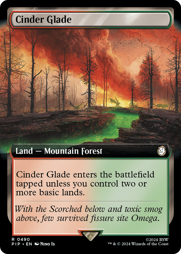 Cinder Glade (Extended Art) [Fallout] - Evolution TCG