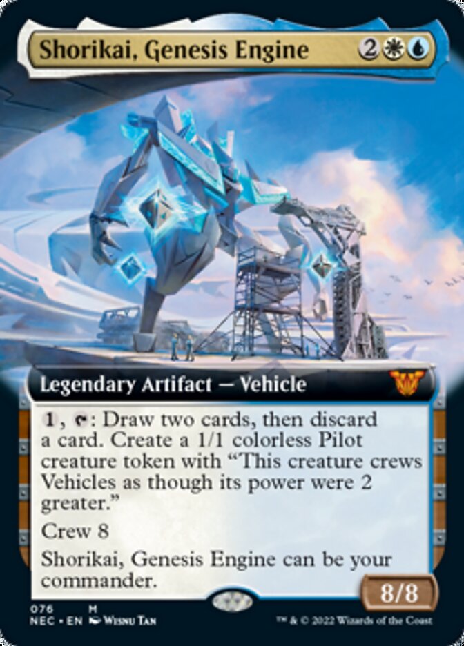 Shorikai, Genesis Engine (Extended Art) [Kamigawa: Neon Dynasty Commander] - Evolution TCG