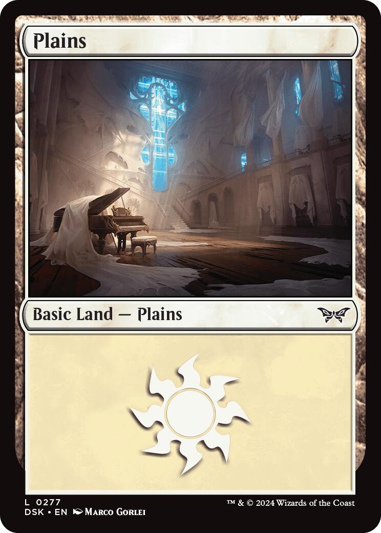 Plains (0277) [Duskmourn: House of Horror] - Evolution TCG