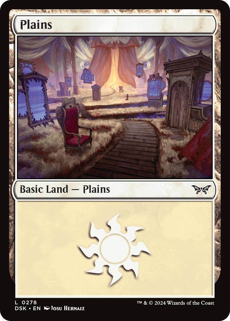 Plains (0278) [Duskmourn: House of Horror] - Evolution TCG