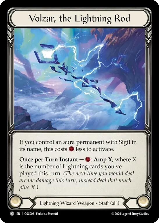 Volzar, the Lightning Rod [OSC002] (Rosetta Oscilio Blitz Deck) - Evolution TCG