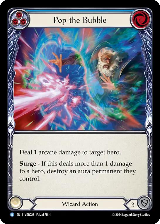 Pop the Bubble (Blue) [VER025] (Rosetta Verdance Blitz Deck) - Evolution TCG