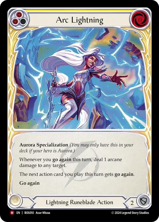 Arc Lightning [ROS010] (Rosetta)  Rainbow Foil - Evolution TCG