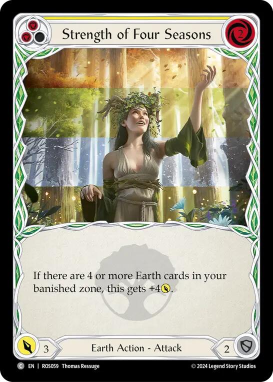 Strength of Four Seasons (Yellow) [ROS059] (Rosetta) - Evolution TCG