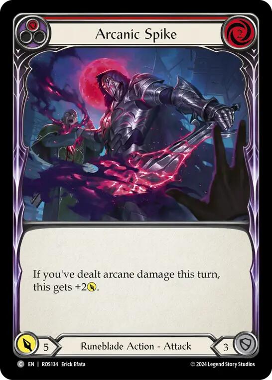Arcanic Spike (Red) [ROS134] (Rosetta) - Evolution TCG