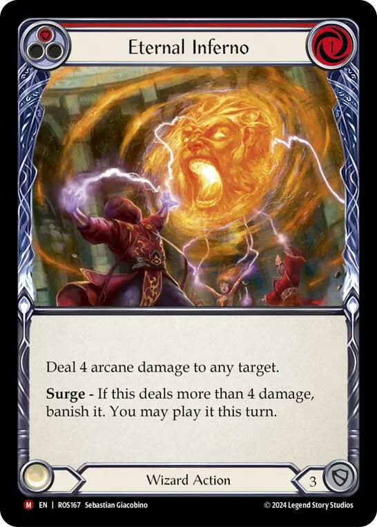 Eternal Inferno [ROS167] (Rosetta)  Rainbow Foil - Evolution TCG