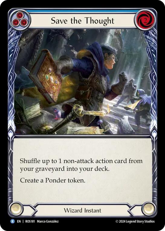 Save the Thought (Blue) [ROS181] (Rosetta) - Evolution TCG