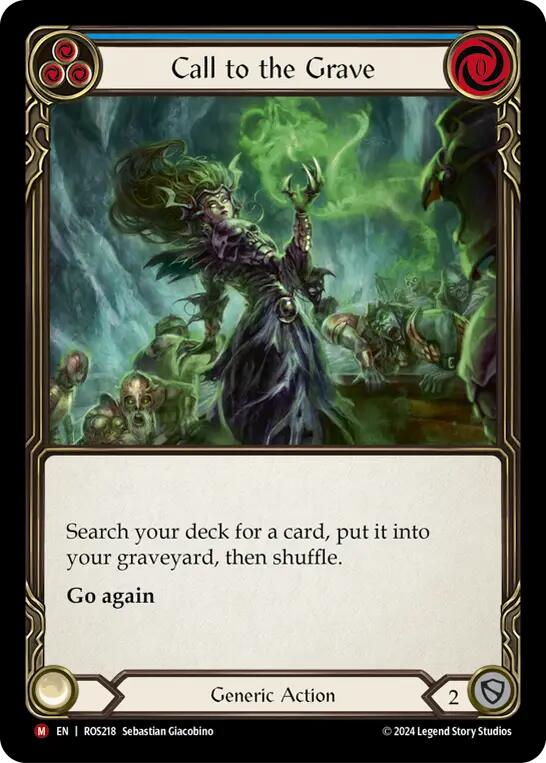 Call to the Grave [ROS218] (Rosetta)  Rainbow Foil - Evolution TCG