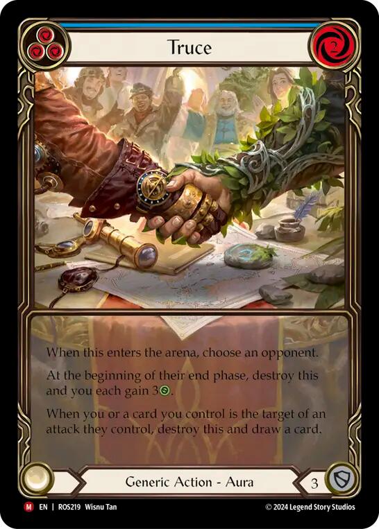 Truce (Extended Art) [ROS219] (Rosetta)  Rainbow Foil - Evolution TCG