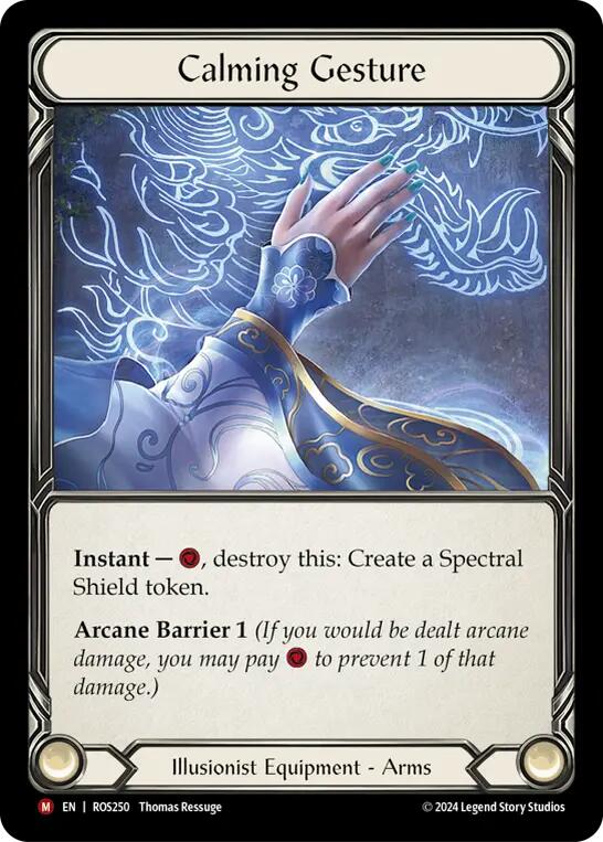 Calming Gesture [ROS250] (Rosetta)  Cold Foil - Evolution TCG