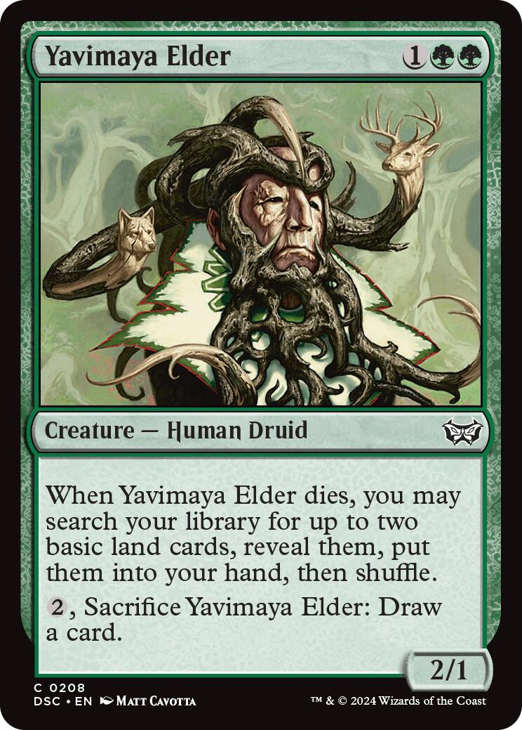 Yavimaya Elder [Duskmourn: House of Horror Commander] - Evolution TCG
