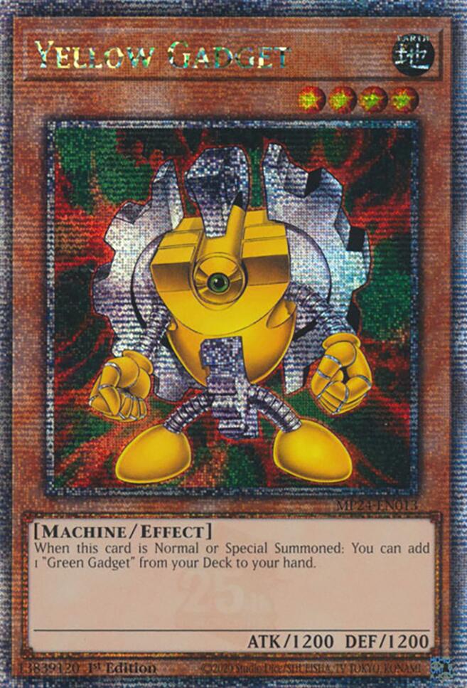 Yellow Gadget [MP24-EN013] Quarter Century Secret Rare - Evolution TCG