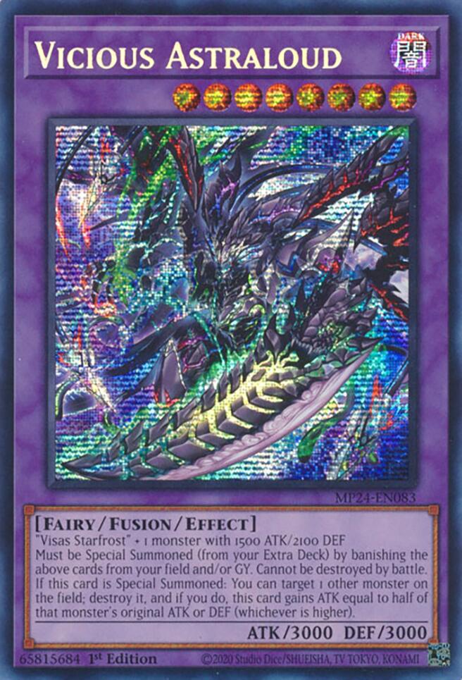 Vicious Astraloud [MP24-EN083] Prismatic Secret Rare - Evolution TCG